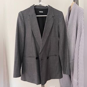 Reformation checkered blazer